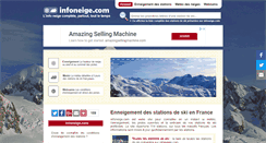 Desktop Screenshot of infoneige.com